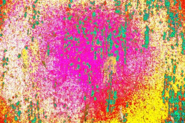 soyut neon renkleri çizik ve çatlaklarla duvar kağıdı deseni 