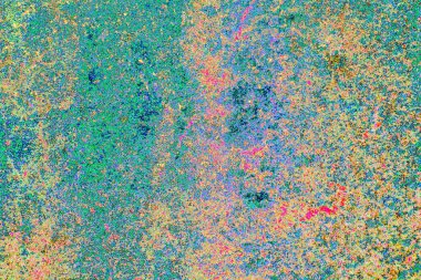 Yaratıcı soyut sanat eserleri, renkli doku arka planına sahip rustik duvarları kopyala