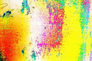 soyut neon renkleri çizik ve çatlaklarla duvar kağıdı deseni 