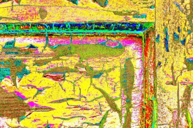 soyut neon renkleri çizik ve çatlaklarla duvar kağıdı deseni 