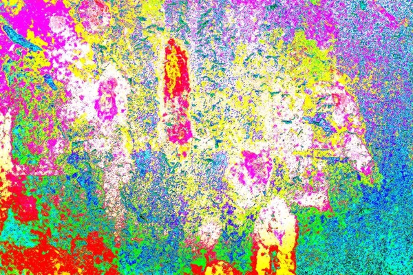 Twórcze Abstrakcyjne Dzieło Sztuki Kopiowanie Przestrzeni Rustykalnej Ściany Kolorowym Tle — Zdjęcie stockowe