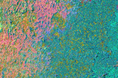 Yaratıcı soyut sanat eserleri, renkli doku arka planına sahip rustik duvarları kopyala