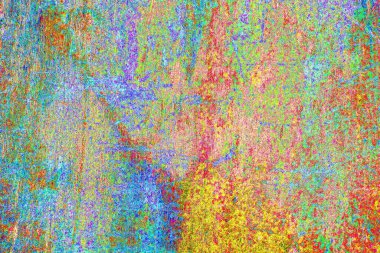 Yaratıcı soyut sanat eserleri, renkli doku arka planına sahip rustik duvarları kopyala