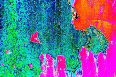 Yaratıcı soyut sanat eserleri, renkli doku arka planına sahip rustik duvarları kopyala