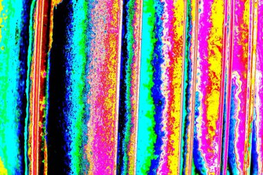 Soyut neon renkler çizik ve çatlaklarla dokulu duvar. 