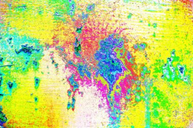 soyut neon renkleri çizik ve çatlaklarla duvar kağıdı deseni 