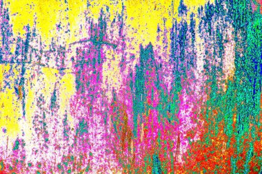 soyut neon renkleri çizik ve çatlaklarla duvar kağıdı deseni 