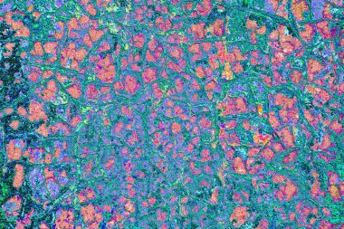 Çizik ve çatlaklarla metal doku 