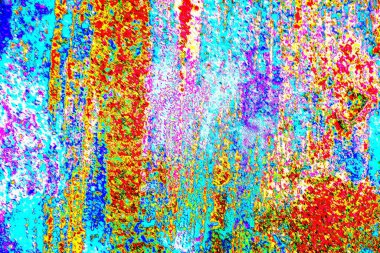 soyut neon renkleri çizik ve çatlaklarla duvar kağıdı deseni 