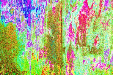 soyut neon renkleri çizik ve çatlaklarla duvar kağıdı deseni 