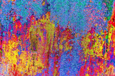 Yaratıcı soyut sanat çalışması, renkli doku arka planına sahip uzay duvar kağıdını kopyala