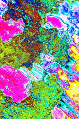 soyut neon renkleri çizik ve çatlaklarla duvar kağıdı deseni 