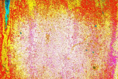 Yaratıcı soyut sanat eserleri, renkli doku arka planına sahip rustik duvarları kopyala