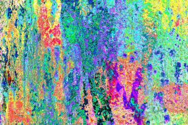 soyut neon renkleri çizik ve çatlaklarla duvar kağıdı deseni 