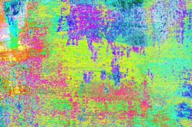 soyut neon renkleri çizik ve çatlaklarla duvar kağıdı deseni 