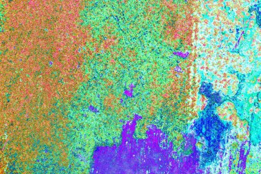 soyut neon renkleri çizik ve çatlaklarla duvar kağıdı deseni 