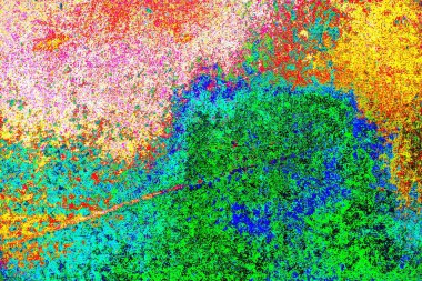 Yaratıcı soyut sanat eserleri, renkli doku arka planına sahip rustik duvarları kopyala