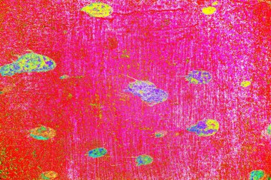 Soyut neon renkler çizik ve çatlaklarla dokulu duvar. 