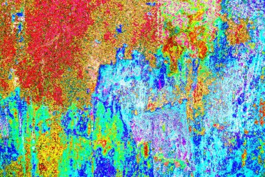 soyut neon renkleri çizik ve çatlaklarla duvar kağıdı deseni 