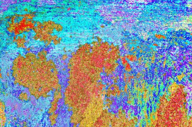 soyut neon renkleri çizik ve çatlaklarla duvar kağıdı deseni 