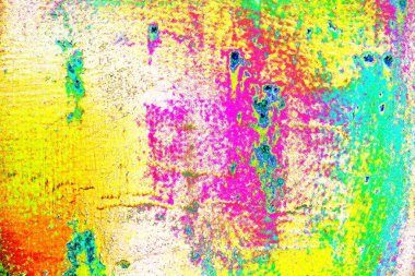 soyut neon renkleri çizik ve çatlaklarla duvar kağıdı deseni 