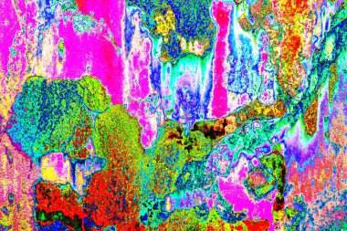 soyut neon renkleri çizik ve çatlaklarla duvar kağıdı deseni 