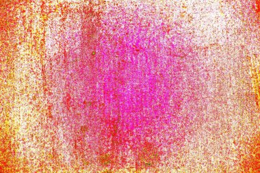 Soyut neon renkler çizik ve çatlaklarla dokulu duvar. 