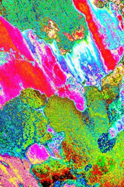 soyut neon renkleri çizik ve çatlaklarla duvar kağıdı deseni 