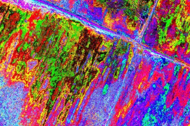 Yaratıcı soyut sanat çalışması, renkli doku arka planına sahip uzay duvar kağıdını kopyala