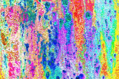 soyut neon renkleri çizik ve çatlaklarla duvar kağıdı deseni 