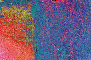 Yaratıcı soyut sanat çalışması, renkli doku arka planına sahip uzay duvar kağıdını kopyala