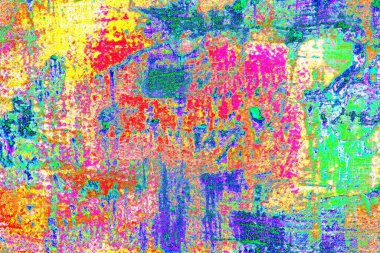 soyut neon renkleri çizik ve çatlaklarla duvar kağıdı deseni 