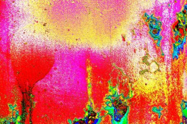 soyut neon renkleri çizik ve çatlaklarla duvar kağıdı deseni 