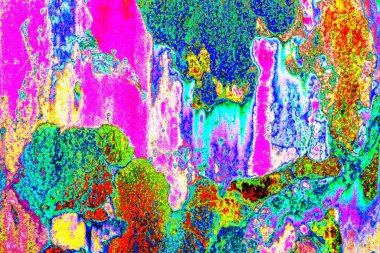 soyut neon renkleri çizik ve çatlaklarla duvar kağıdı deseni 