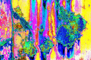 soyut neon renkleri çizik ve çatlaklarla duvar kağıdı deseni 