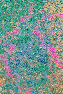 Yaratıcı soyut sanat eserleri, renkli doku arka planına sahip rustik duvarları kopyala