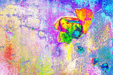 Çizik ve çatlaklarla metal doku 