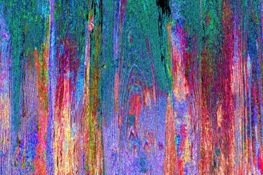 Soyut neon renkler çizik ve çatlaklarla dokulu duvar. 