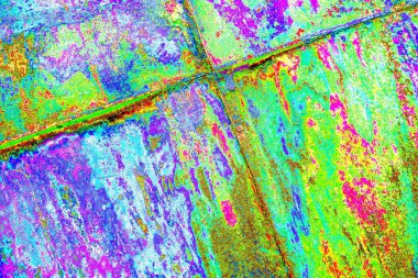 soyut neon renkleri çizik ve çatlaklarla duvar kağıdı deseni 