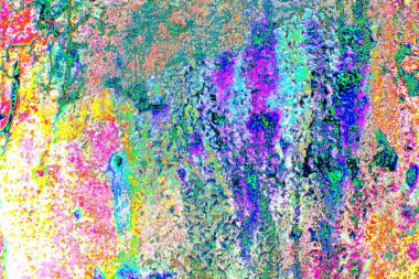 soyut neon renkleri çizik ve çatlaklarla duvar kağıdı deseni 