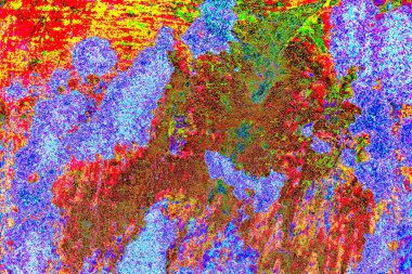 Yaratıcı soyut sanat çalışması, renkli doku arka planına sahip uzay duvar kağıdını kopyala