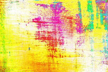 soyut neon renkleri çizik ve çatlaklarla duvar kağıdı deseni 