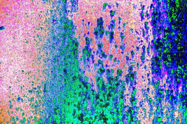 Абстрактные Неоновые Цвета Текстуры Обои Царапинами Трещинами — стоковое фото