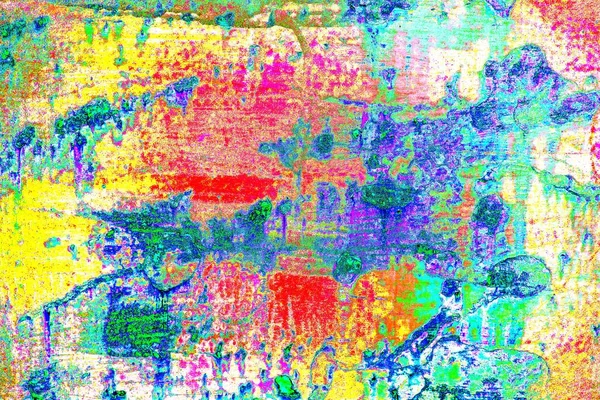Soyut Neon Renkleri Çizik Çatlaklarla Duvar Kağıdı Deseni — Stok fotoğraf