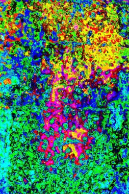 Yaratıcı soyut sanat eserleri, renkli doku arka planına sahip rustik duvarları kopyala