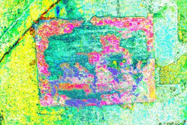 soyut neon renkleri çizik ve çatlaklarla duvar kağıdı deseni 