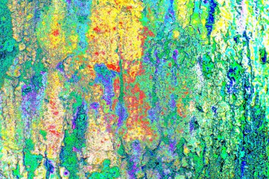 soyut neon renkleri çizik ve çatlaklarla duvar kağıdı deseni 