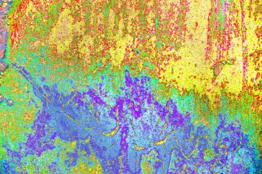 soyut neon renkleri çizik ve çatlaklarla duvar kağıdı deseni 