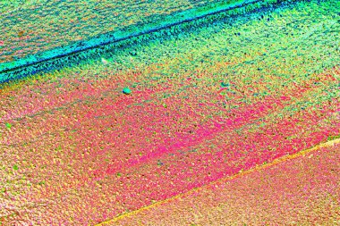 Çizik ve çatlaklarla metal doku 