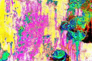 soyut neon renkleri çizik ve çatlaklarla duvar kağıdı deseni 